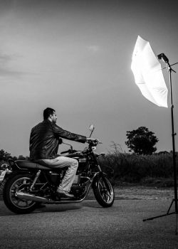photography lighting workshop BTS Of A Bike Shoot